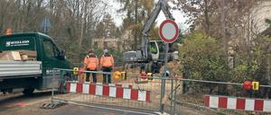Rohrbruch mit Folgen: Die Große Weinmeisterstraße ist gesperrt.