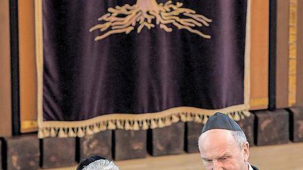 Symbolträchtig. Gauck und Woidke besuchten die Cottbuser Synagoge.