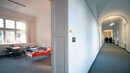 In der Flüchtlingsunterkunft im ehemaligen Landtag auf dem Brauhausberg leben derzeit rund 70 Menschen.