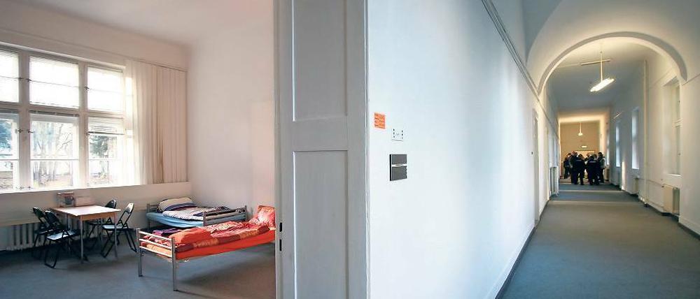 In der Flüchtlingsunterkunft im ehemaligen Landtag auf dem Brauhausberg leben derzeit rund 70 Menschen.