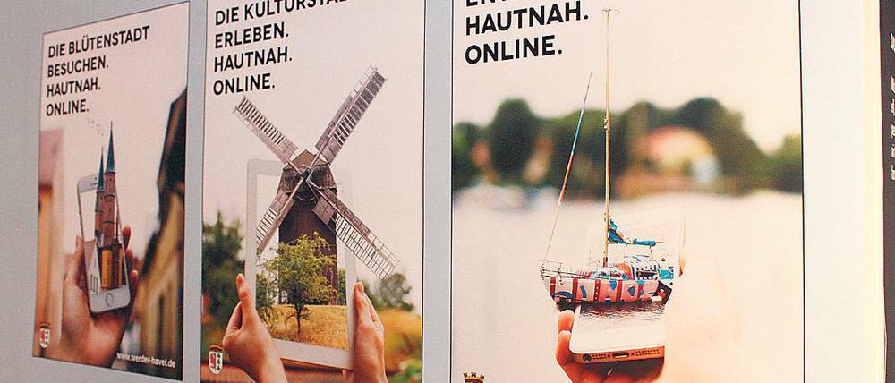 Neue Optik. Eine Ausstellung zeigt die Entwürfe für die Internetseite.