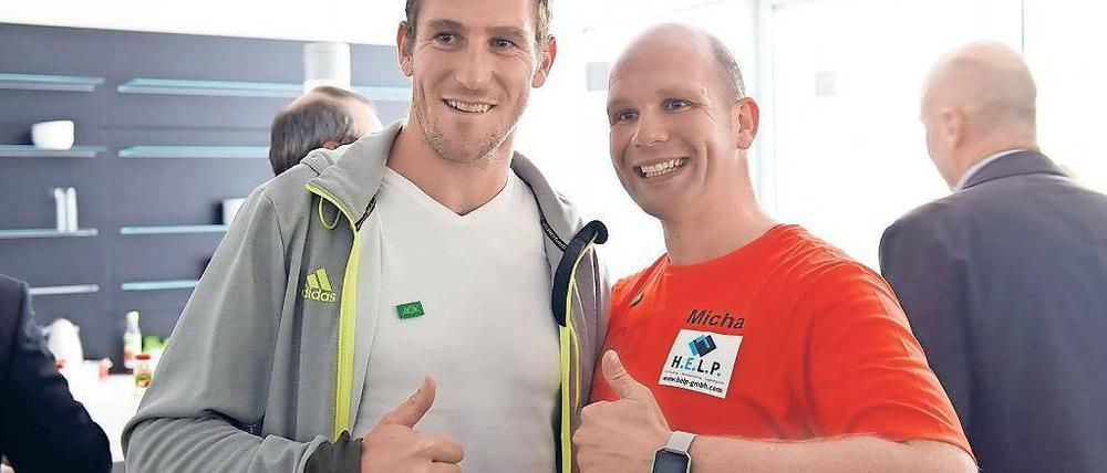 Zwei Helden. Olympiasieger Sebastian Brendel (l.) und Michael Klotzbier.