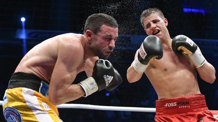 Beim ersten Mal gab es keinen Sieger. Als Tyron Zeuge (r.) und Giovanni De Carolis am 16. Juli gegeneinander boxten, werteten die Punktrichter unentschieden.
