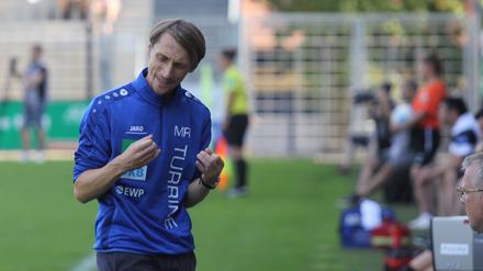 Dieses Mal nicht erfolgreich. Turbine-Trainer Matthias Rudolph kassierte mit seinem Team die erste Saisonniederlage.
