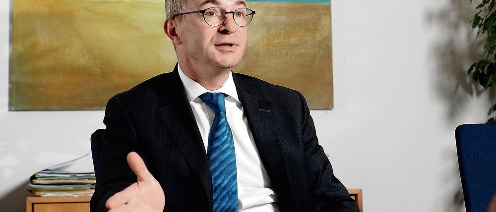 Brandenburgs Wirtschaftsminister Albrecht Gerber (SPD). "Ich habe keine Angst vor Berlinern."