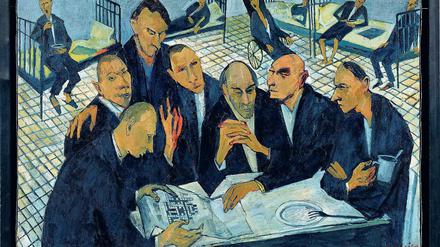 Alltag in der Anstalt. „Ungeheuer aufwühlend“ nennt Kuratorin Eske Nannen das Bild „Das Kreuzworträtsel“ von Maxim Kantor. Als ihr Mann, der Journalist Henri Nannen, Kantor in den 1980er-Jahren in Moskau besuchte, hing es bei ihm überm Bett