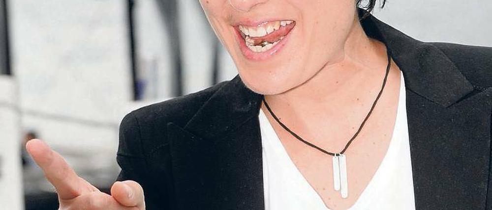 TV-Journalistin Dunja Hayali als Vorbild für den Journalistennachwuchs.