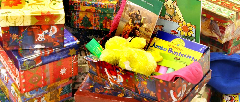 Potsdamer können sich mit Sachspenden an der internationalen Aktion „Weihnachten im Schuhkarton“ beteiligen.