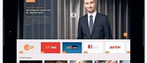 ZDFneo-Moderator Jan Böhmermann wirbt für die neue ZDF-Onlineseite.