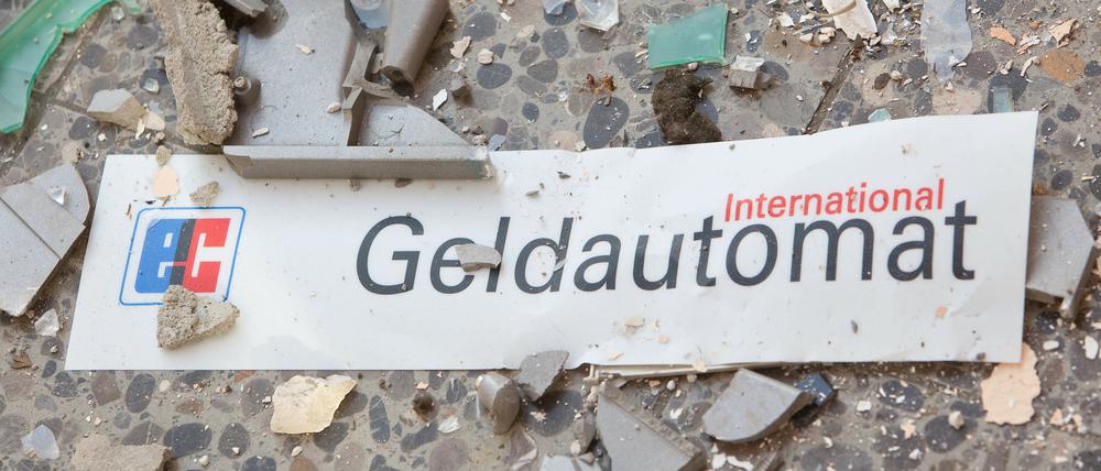 2015 wurden neun Geldautomaten in Brandenburg gesprengt. In diesem Jahr sind es bereits 24 Fälle.
