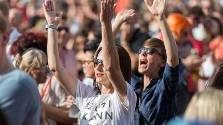 Fans feierten die musikalischen Acts auf dem Stadtwerke-Fest in Potsdam.