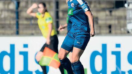Angetestet. Anna Gasper traf am Dienstag für Deutschland gegen Essen.