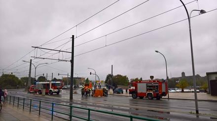 Mehrere Feuerwehrleute waren im Einsatz.