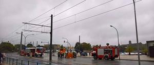 Mehrere Feuerwehrleute waren im Einsatz.