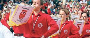 „Big Apple“ ruft. Der Fanfarenzug fliegt am Mittwoch in die USA.