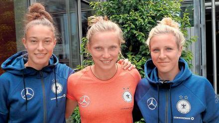 Wollen nach Rio. Felicitas Rauch, Tabea Kemme und Svenja Huth (v.l.).
