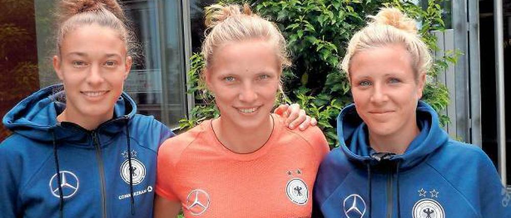 Wollen nach Rio. Felicitas Rauch, Tabea Kemme und Svenja Huth (v.l.).