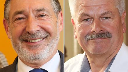 Jakobs (l.): "Gerade bei der Diskussion um die Potsdamer Mitte handelt es sich um ein derart grundlegendes Thema, dass man hier sehr sensibel vorgehen muss." - Scharfenberg (r.): "Aber jetzt war die Tür, die inhaltlichen Forderungen teilweise umzusetzen, ein Stück weit offen und wir haben das genutzt."