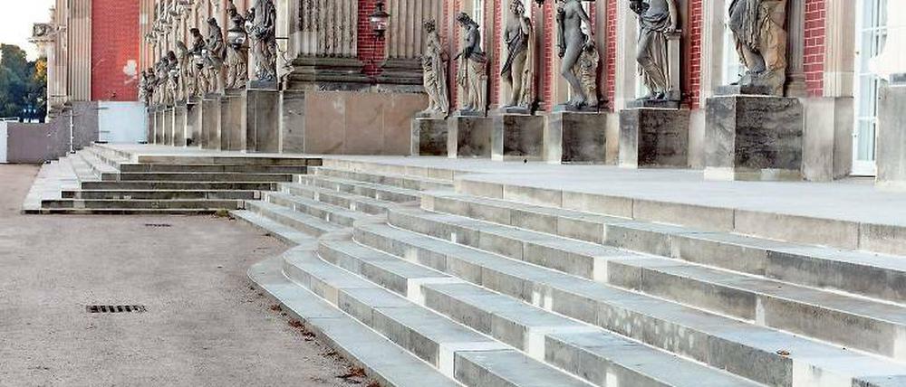 Gerettet. Die gefährdeten Skulpturen am Neuen Palais sind restauriert.