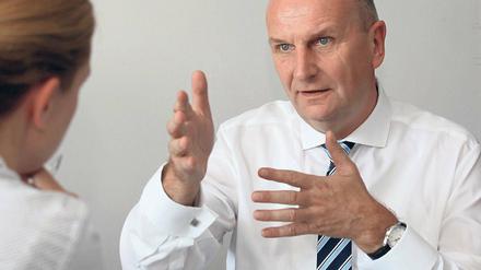 Mit Richtlinienkompetenz. Brandenburgs Ministerpräsident und SPD-Landesschef Dietmar Woidke.