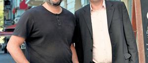 Kulturaktivisten. Der neue Vereinsvorsitzende des Neuen Kammerorchesters Potsdam, Alexander Schulz (r). Orchesterleiter Ud Joffe: „Wir passen gut zusammen.“