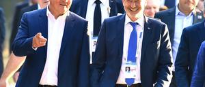 Außenminister Frank-Walter Steinmeier und Oberbürgermeister Jann Jakobs.