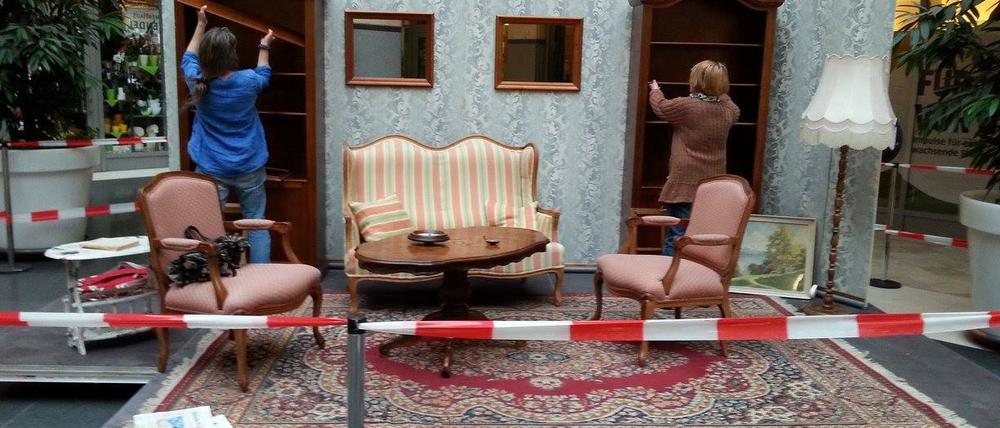 Die Wohnzimmer-Bühne der "Havelsounds"-Talrunde.