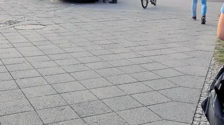 Erwischt. Der Mann wurde auf der Langen Brücke festgenommen.