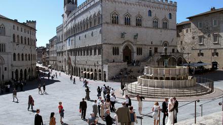 Ein Blick auf den Palazzo dei Priori in Potsdams Partnerstadt Perugia.