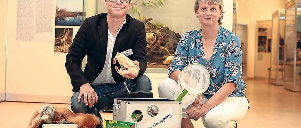 Mit Tieren lernen. Jobst Pfaender (l.) und Ute Goldenberg.