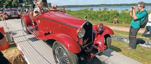 Schnelligkeit zählt nicht. Einer der Teilnehmer an der Oldtimer-Rallye im vergangenen Jahr.