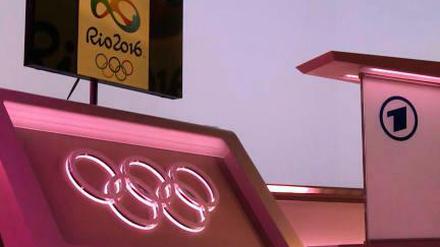 Olympia geht auf Sendung: In diesem Studio werden die Moderatoren die Spiele begleiten, Gäste empfangen, Gespräche führen.