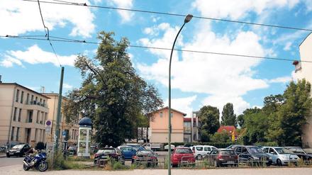 Das Eckgrundstück wird bebaut.