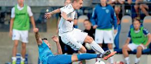 Zeigte einen starken Auftritt. Manuel Hoffmann machte in seinem ersten Pflichtspiel gegen den SV Babelsberg 03 viel Druck und ließ sich von seinen Gegenspielern wie Kevin Schulze selten aufhalten. Am Ende war Hoffmann trotz der 0:2-Niederlage gegen Nordhausen mehr stolz als enttäuscht.