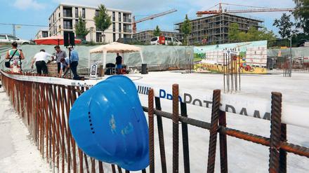 Waldig. Die künftigen Bewohner der zwei geplanten Wohnblocks sollen kurze Wege zum Spazierengehen haben – der Volkspark Potsdam liegt vor ihrer Tür.