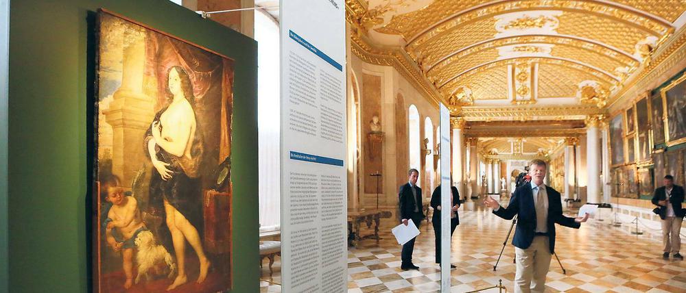 Herzstück. Die „Venus im Pelz“ entstand um 1640 in Flandern und wurde unter Friedrich II. dem Werk Rubens zugeordnet. Bis Ende Oktober ist sie noch in der Bildergalerie zu sehen.