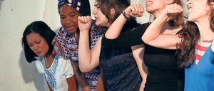 Guten Morgen. Aufstehen und fertig machen muss man sich überall.