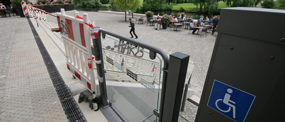 Der Aufzug an der Alten Fahrt steht in der Kritik.