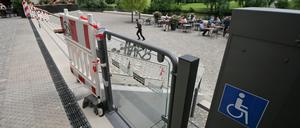 Der Aufzug an der Alten Fahrt steht in der Kritik.