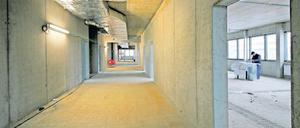 Die Baustelle der Da-Vinci-Schule im Bornstedter Feld.