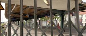 Der Bahnhof in Oranienburg wurde heute abgesperrt.