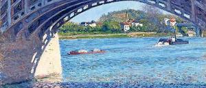 Wer so Wasser malen kann, der kann malen. Sagt Hasso Plattner über Gustave Caillebottes Bild „Die Brücke von Argenteuil und die Seine“, das er bald in Potsdam zeigt.