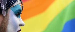 Ein klares Zeichen: Im Mai wurde am Landtag Brandenburg zum ersten Mal die Regenbogen gehisst.