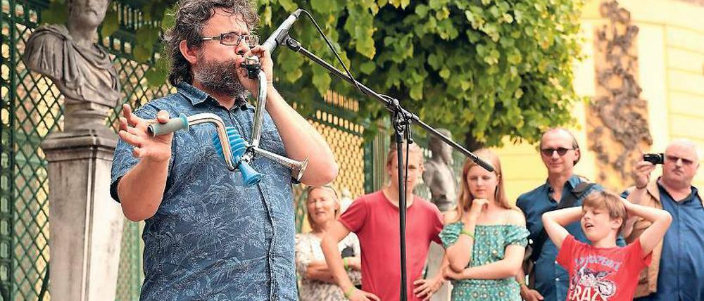 Kreative Instrumente. Fahrradkonzert mit Xavi Lozano.