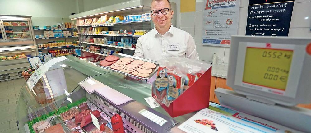 Seit zwei Jahren gibt es den Seddiner Bürgersupermarkt. Angeboten wird fast alles für den täglichen Bedarf – von Salami über Kartoffeln bis zur Zahnpasta.