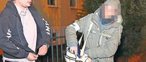 Erneute Gewalt. Christian Müller soll seine Lebensgefährtin Anika K. am Donnerstag brutal verprügelt haben. Das Foto entstand auf einer Pogida-Demo im Februar in Bornstedt.