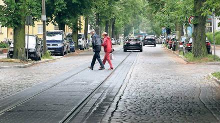 Behutsame Sanierung. Bei einer Instandsetzung der Kastanienallee sollen Bäume und Pflaster geschont werden. Noch fehlt für eine Sanierung allerdings das Geld.