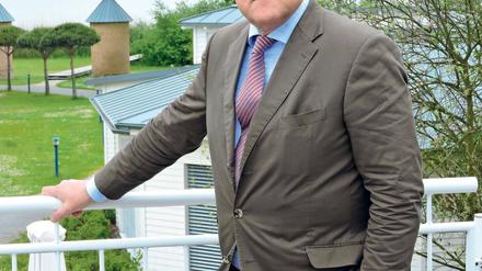 Zuversichtlich. Christian Graf Brockdorff im Resort Schwielowsee.