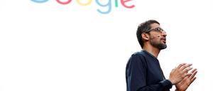 Google CEO Sundar Pichai auf der Entwicklerkonferenz in Mountain View, Kalifornien, am Donnerstag.