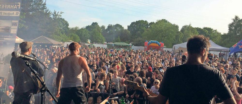 Party mit Hasenscheisse. Der Dauergast des Festivals heizte den Gästen ein.